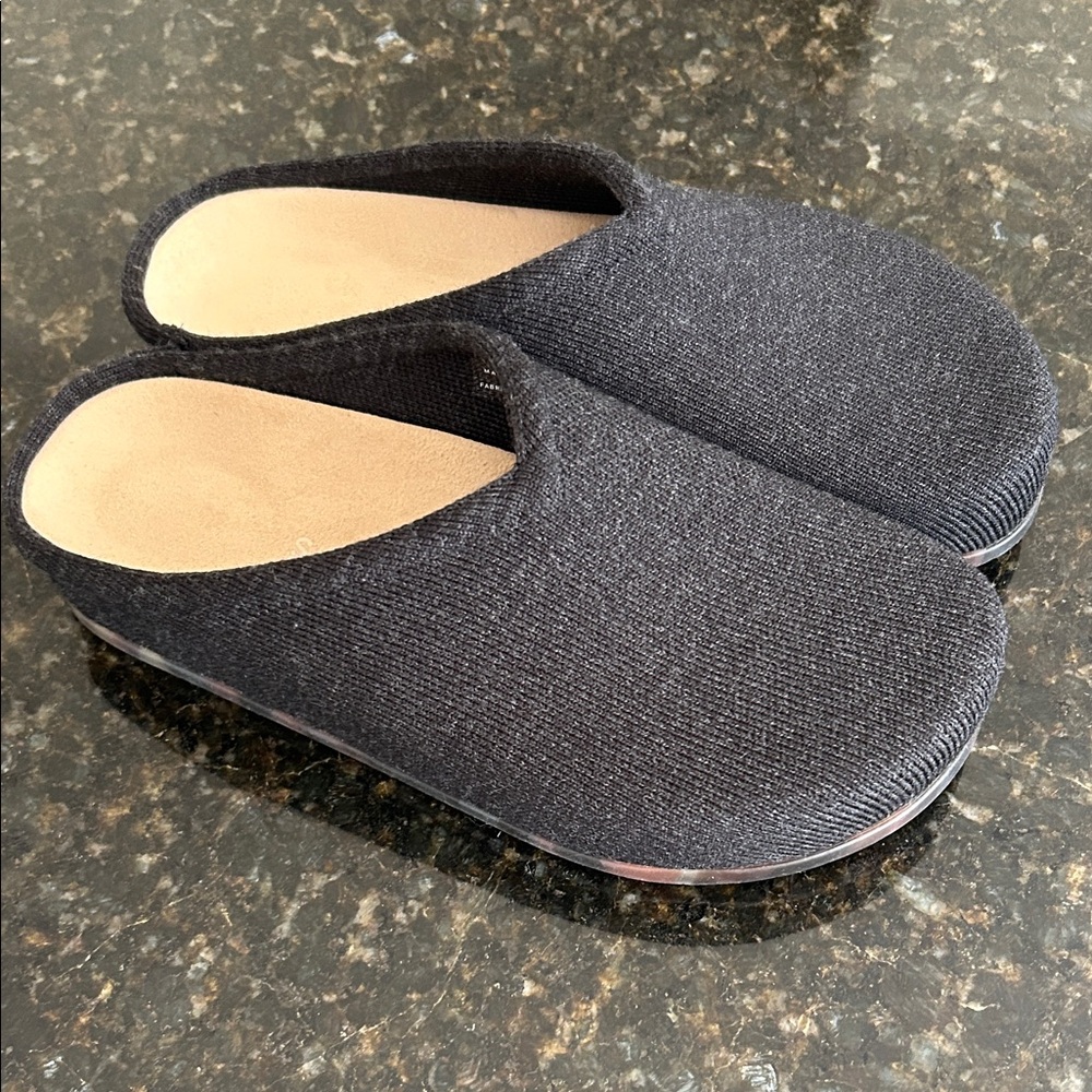 Rothy’s The Casual Clog Merino Wool Black 8